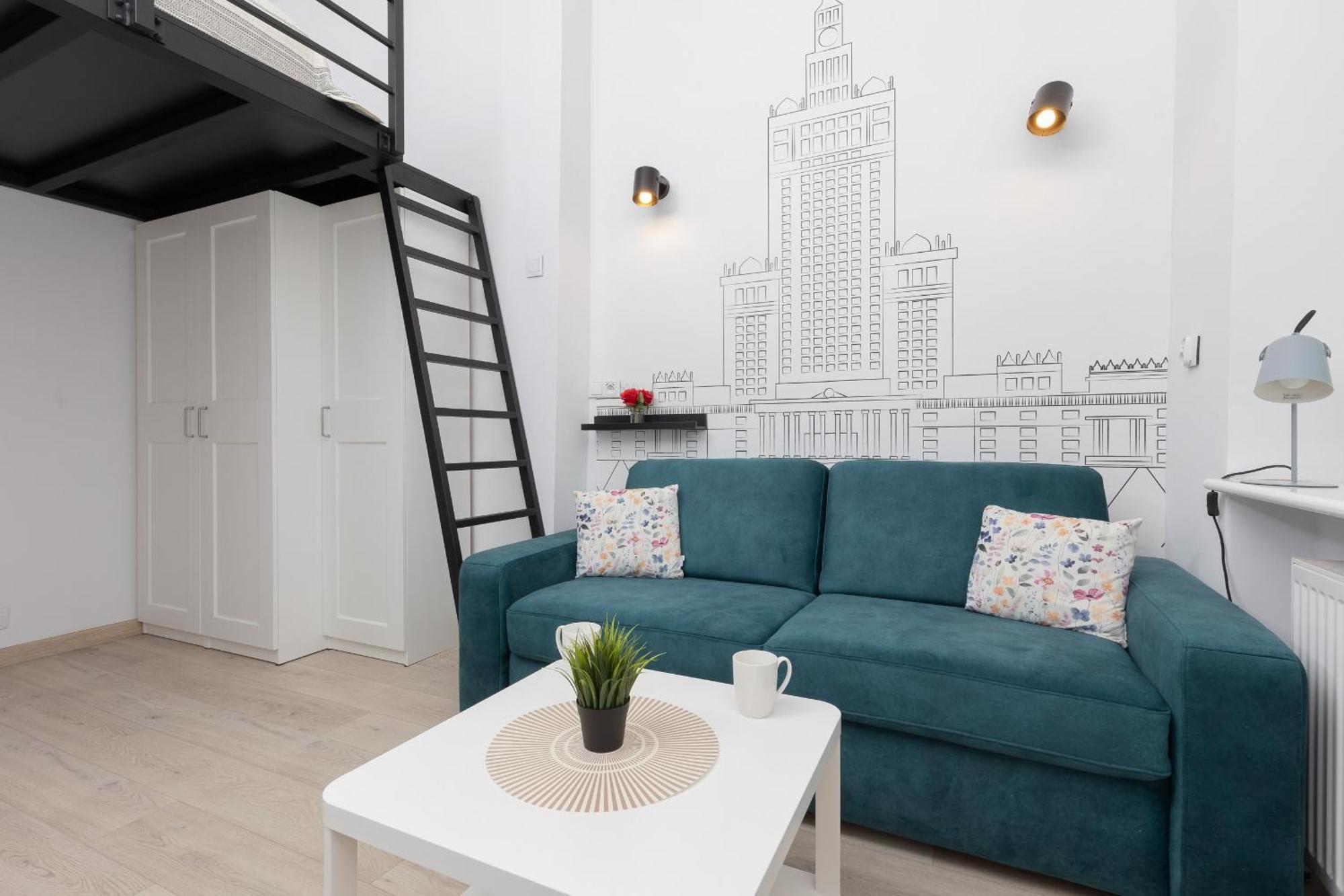 Aleja Wyzwolenia Studio with Mezzanine Warsaw Downtown by Noclegi Renters Екстериор снимка